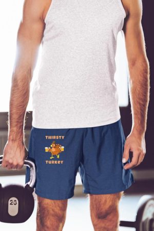 Thirsty Turkey Funny Beer Thanksgiving Drinking T-Shirt Short