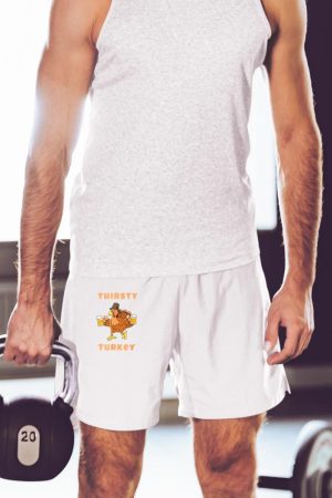 Thirsty Turkey Funny Beer Thanksgiving Drinking T-Shirt Short