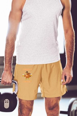 Thirsty Turkey Funny Beer Thanksgiving Drinking T-Shirt Short