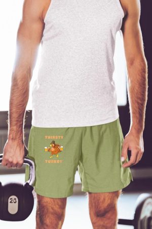 Thirsty Turkey Funny Beer Thanksgiving Drinking T-Shirt Short