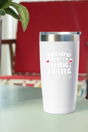 Pretend I'm A Wine Bottle Costume Lazy Easy Halloween Tumbler