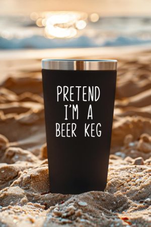 Pretend I'm A Beer Keg Costume Halloween Lazy Quick Tumbler