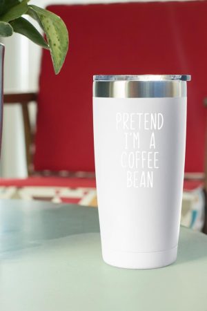 Pretend I'm A Coffee Bean Costume Halloween Lazy Quick Tumbler