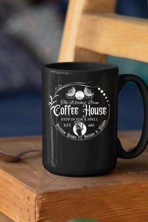 The Witches_ Brew Coffee House Salem Spooky Season Halloween Mug