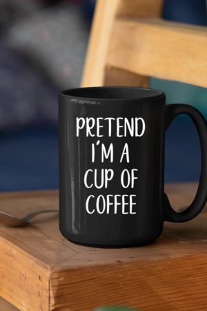 Pretend I'm A Cup Of Coffee Costume Halloween Easy Lazy Mug