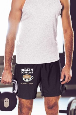 This Is My Human Costume Coffee Halloween Short