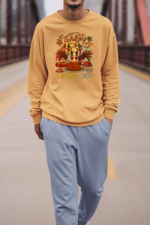 Vintage Retro Turkey Tasting Crew Thanksgiving Drinking Wine Sweatshirt