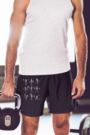 Skeleton Dancing with Hallo Wine Halloween Party Shirt Short