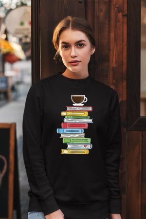 Books & Coffee - Reading Literature Education Sweatshirt