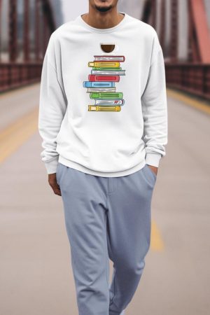Books & Coffee - Reading Literature Education Sweatshirt
