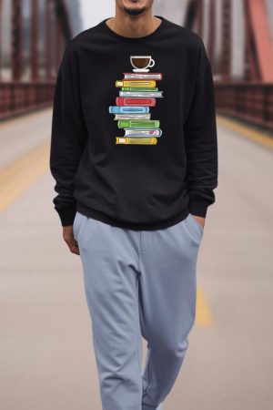 Books & Coffee - Reading Literature Education Sweatshirt