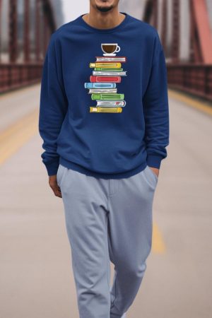 Books & Coffee - Reading Literature Education Sweatshirt