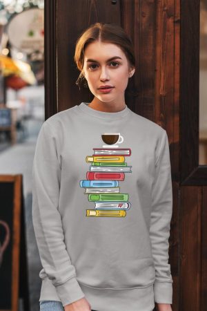 Books & Coffee - Reading Literature Education Sweatshirt
