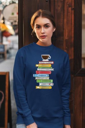 Books & Coffee - Reading Literature Education Sweatshirt