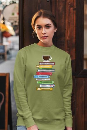 Books & Coffee - Reading Literature Education Sweatshirt