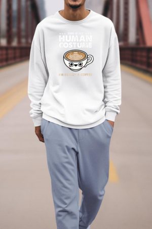 This Is My Human Costume Coffee Halloween Sweatshirt