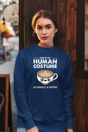 This Is My Human Costume Coffee Halloween Sweatshirt