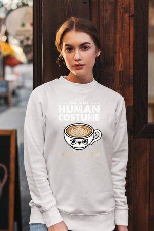 This Is My Human Costume Coffee Halloween Sweatshirt