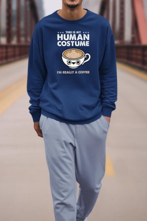 This Is My Human Costume Coffee Halloween Sweatshirt