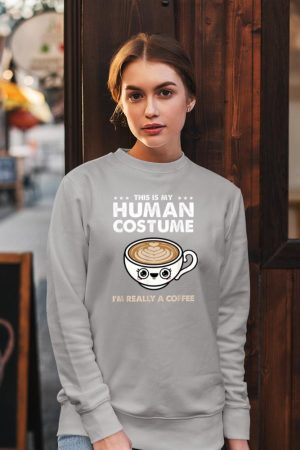 This Is My Human Costume Coffee Halloween Sweatshirt