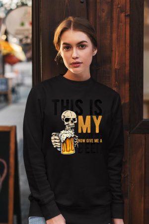 This Is My Costume Now Give Me A Beer Halloween Beer Party Sweatshirt