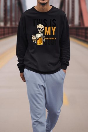 This Is My Costume Now Give Me A Beer Halloween Beer Party Sweatshirt