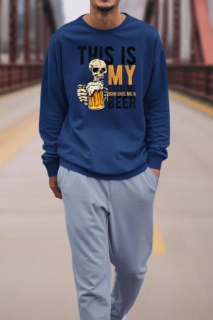 This Is My Costume Now Give Me A Beer Halloween Beer Party Sweatshirt