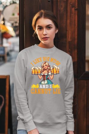 Bavarian Girl Beer Maiden I Like Big Mugs And I Cannot Lie Sweatshirt