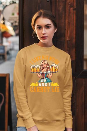 Bavarian Girl Beer Maiden I Like Big Mugs And I Cannot Lie Sweatshirt