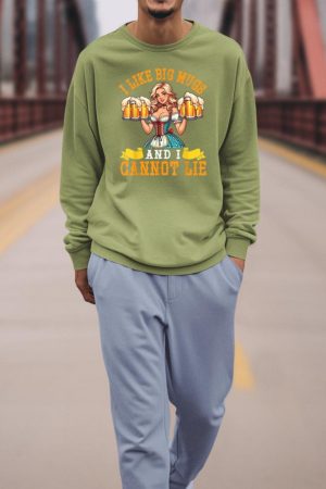 Bavarian Girl Beer Maiden I Like Big Mugs And I Cannot Lie Sweatshirt