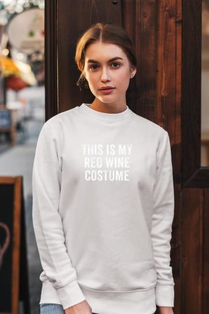 This is My Red Wine Costume Lazy Halloween Costume Sweatshirt