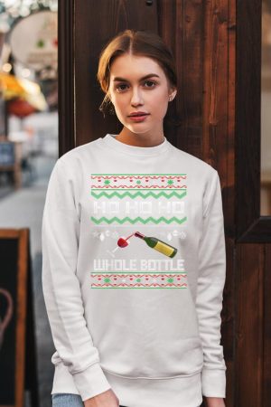 Wine Ugly Christmas Sweater Funny Alcohol Xmas Sweater Gift Sweatshirt