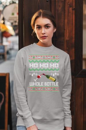 Wine Ugly Christmas Sweater Funny Alcohol Xmas Sweater Gift Sweatshirt