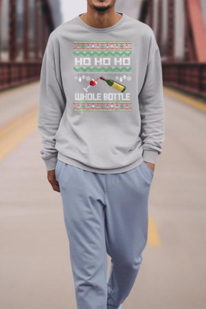 Wine Ugly Christmas Sweater Funny Alcohol Xmas Sweater Gift Sweatshirt