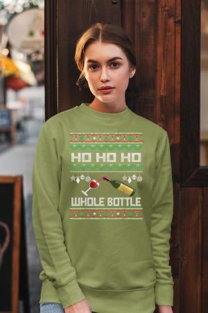 Wine Ugly Christmas Sweater Funny Alcohol Xmas Sweater Gift Sweatshirt