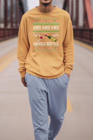 Wine Ugly Christmas Sweater Funny Alcohol Xmas Sweater Gift Sweatshirt
