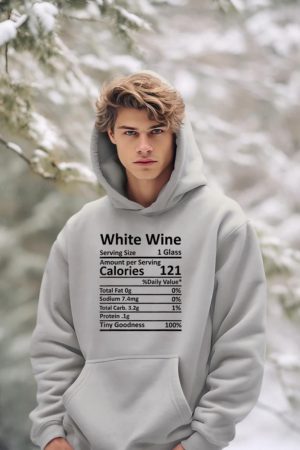 White Wine Nutrition Thanksgiving Costume Food Facts Xmas Hoodie
