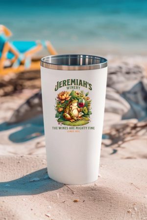 Funny Wine Lover Jeremiahs Winery Boho Cottage Core Bullfrog Tumbler