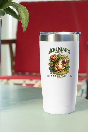 Funny Wine Lover Jeremiahs Winery Boho Cottage Core Bullfrog Tumbler