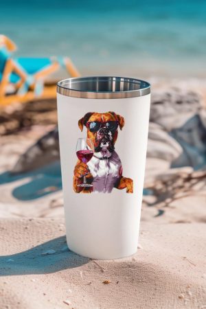 Boxer Wine Tumbler