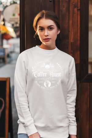 The Witches_ Brew Coffee House Salem Spooky Season Halloween Sweatshirt