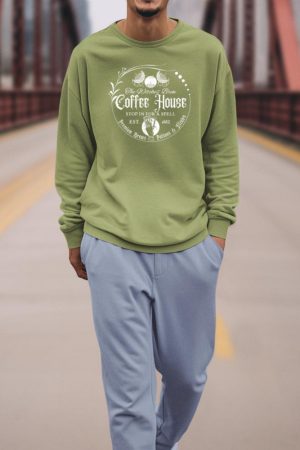 The Witches_ Brew Coffee House Salem Spooky Season Halloween Sweatshirt
