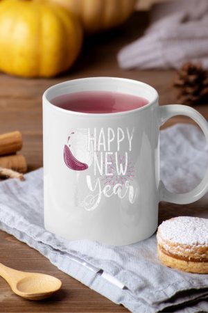 New Year Party Wine Glass Happy New Year New Years Eve Mug