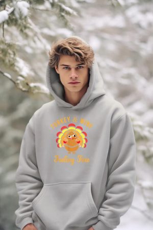Turkey & Wine Feeling Fine Funny Thanksgiving T Shirt Hoodie