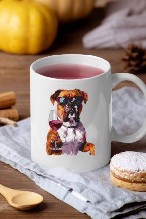 Boxer Wine Mug