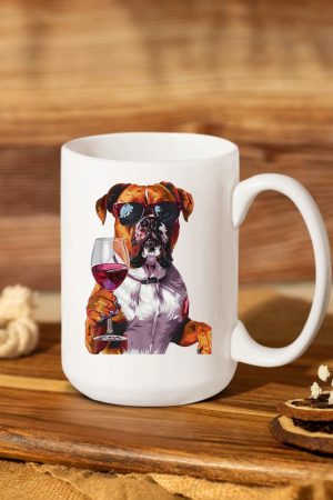 Boxer Wine Mug