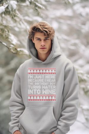 Turns Water Into Wine Jesus Christian Christmas Ugly Sweater Hoodie