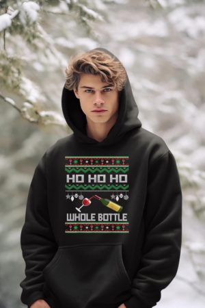 Wine Ugly Christmas Sweater Funny Alcohol Xmas Sweater Gift Hoodie