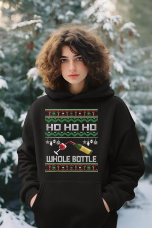 Wine Ugly Christmas Sweater Funny Alcohol Xmas Sweater Gift Hoodie