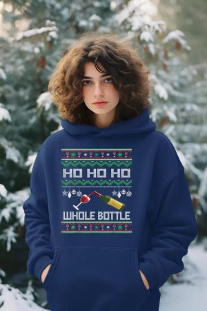 Wine Ugly Christmas Sweater Funny Alcohol Xmas Sweater Gift Hoodie